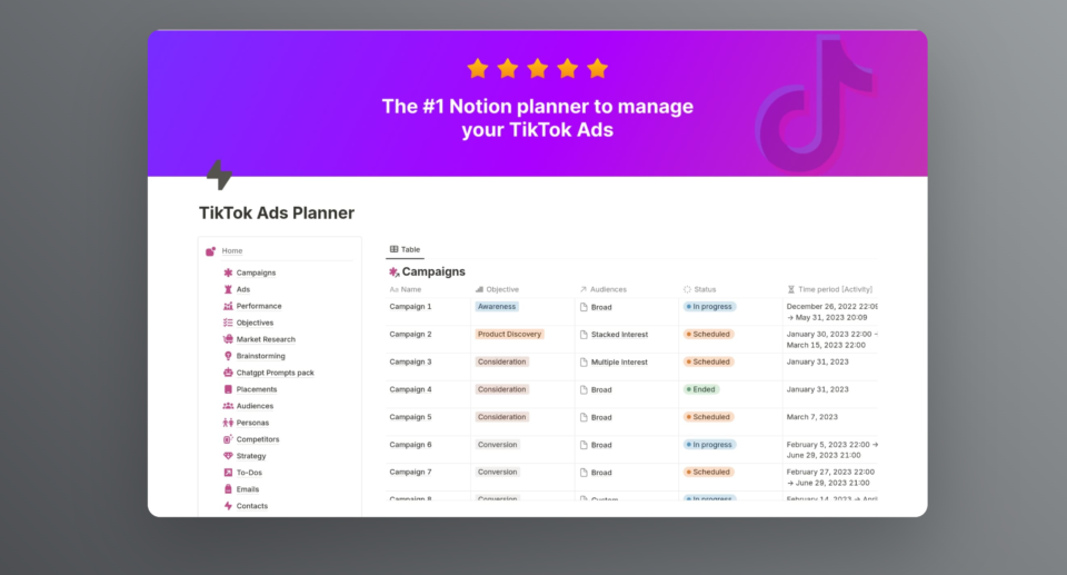 TikTok Notion: 5 Ways to Plan Viral Content Faster